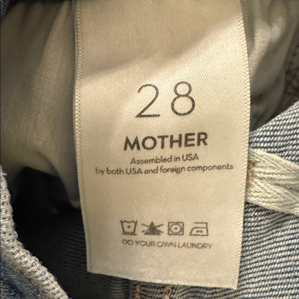 MOTHER The Hustler Ankle Fray, Size 28, Wash:ONE LAST TRIP - Picture 6 of 7